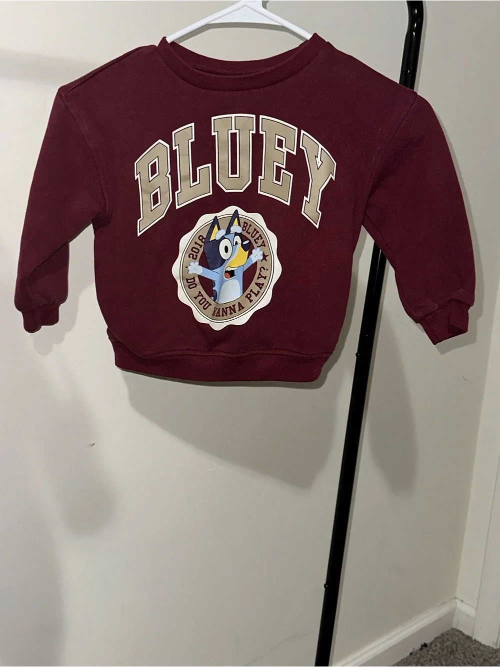 Baby Gap Graphic Crewneck Sweatshirt for Kids - Maroon size 4T BLUEY